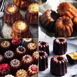 On-stick Canele Molds Baking Pans For Cupcakes, 6Cavities Muffin Pan For Oven Baking 11 On-stick Canele Molds Baking Pans For Cupcakes, 6Cavities Muffin Pan For Oven Baking -Wilton Shop 514fgWmqKuS