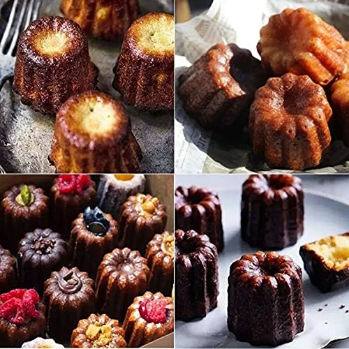 On-stick Canele Molds Baking Pans For Cupcakes, 6Cavities Muffin Pan For Oven Baking 7 On-stick Canele Molds Baking Pans For Cupcakes, 6Cavities Muffin Pan For Oven Baking - Image 5