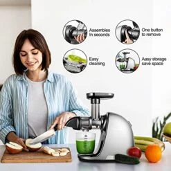 AMZCHEF Juicer End Cap,Slow Juicer Replacement Part Compatible With AMZCHEF 1501 And 3001,AMZCHEF Masticating Juicer Attachment,Black -Wilton Shop 514hn35Q7pL