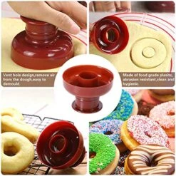 HEEPDD Food Bread Molds, Donut Mold DIY Tool Donut Maker Cutter Mold Bakery Mold Baking Dessert Baking Cake Mold