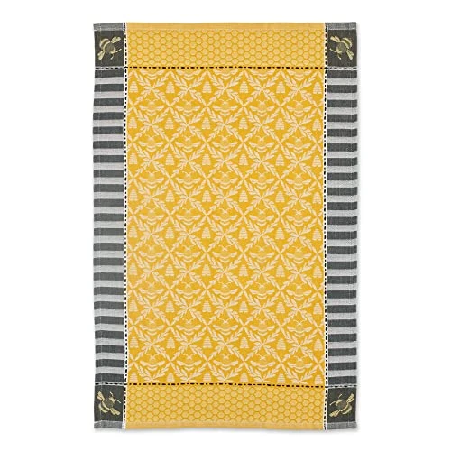 Bee Hive Kitchen Towels, Set Of 2 Jacquard Bee Dish Towels Accented With Bees Honeycomb Hives For Bee Kitchen Hand Towels Decor 5 Bee Hive Kitchen Towels, Set Of 2 Jacquard Bee Dish Towels Accented With Bees Honeycomb Hives For Bee Kitchen Hand Towels Decor - Image 3