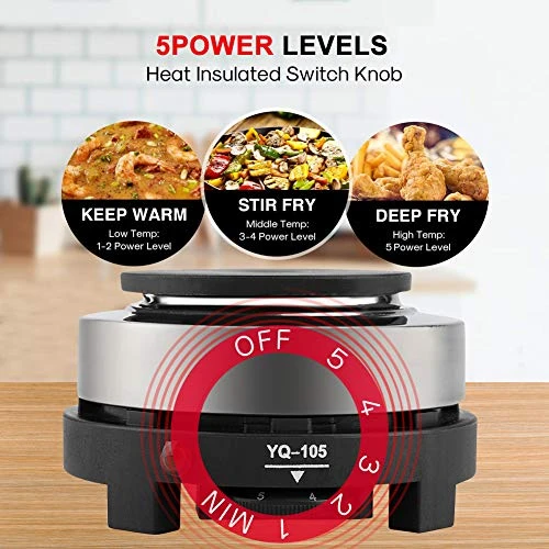 Hot Plate Electric Stove, Portable 500W Electric Mini Stove Hot Plate Multifunction Home Heater Portable Single Burner For Milk Water Coffee Heating (US Plug 110V) 4 Hot Plate Electric Stove, Portable 500W Electric Mini Stove Hot Plate Multifunction Home Heater Portable Single Burner For Milk Water Coffee Heating (US Plug 110V) - Image 2