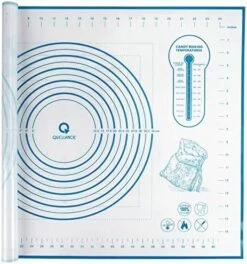 Silicone Pastry Mat For Baking, Baking Mat For Rolling Dough Non Slip Extra Large, Fondant Mat With Measurement, Kitchen Counter Mat For Pie Crust, Pizza And Cookies, Oven Liner Mat,16" X 24", Red -Wilton Shop 5159uux5g0L. AC