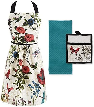 Botanical Print Tabletop Collection, Dishtowels, 18x28, Botanical Flowers 3 Piece 9 Botanical Print Tabletop Collection, Dishtowels, 18x28, Botanical Flowers 3 Piece - Image 7