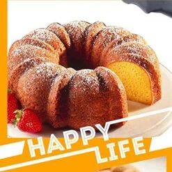 2 Pack Silicone Cake Moulds, Doughnut Maker Silicone Baking Tray Cupcake Muffin Molds Mini Cake Pan For Coffee Cake Cupcake Brownie(Pink, Blue) -Wilton Shop 515KAOwVWfL