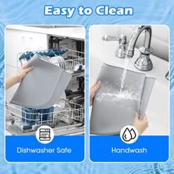 2 Pack Slow Cooker Liners - Reusable Crock Pot Divider, Safe Silicone Cooking Bags Fit 7-8 Quarts Oval Or Round Pot (Fit 8 QT Grey+Pink) 15 2 Pack Slow Cooker Liners - Reusable Crock Pot Divider, Safe Silicone Cooking Bags Fit 7-8 Quarts Oval Or Round Pot (Fit 8 QT Grey+Pink) -Wilton Shop 515OspMzMYL