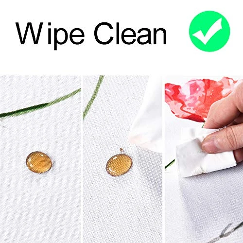 Sunm Boutique Watercolor Wild Flowers Tablecloth, Spring Floral Table Cloth, 60 X 84 Inch, Machine Washable Waterproof Table Cover For Easter, Dining, Holiday, Parties 7 Sunm Boutique Watercolor Wild Flowers Tablecloth, Spring Floral Table Cloth, 60 X 84 Inch, Machine Washable Waterproof Table Cover For Easter, Dining, Holiday, Parties - Image 5