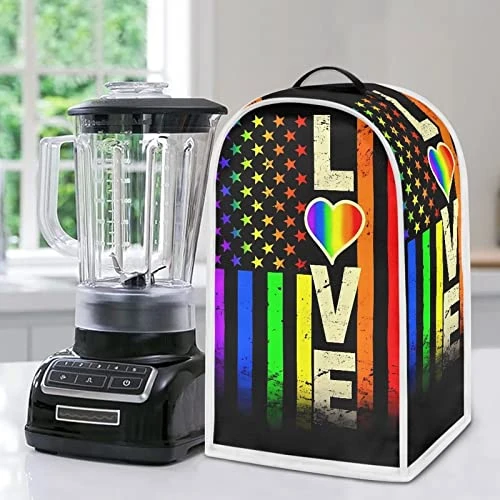 Doojoayie Rainbow Pattern Stand Mixer Cover, Kitchen Organizer Cover Polyester Fabric Quilted For Kitchen Mix Appliance Dust Cover Lgbt 3 Doojoayie Rainbow Pattern Stand Mixer Cover, Kitchen Organizer Cover Polyester Fabric Quilted For Kitchen Mix Appliance Dust Cover Lgbt