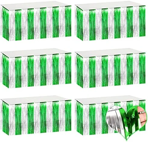 6 Pack 29x108 Inch Blue Metallic Foil Fringe Table Skirts Banner For Tinsel Streamer Garland Curtains Backdrop For Parade Floats Wedding Baby Shower Birthday Christmas Halloween Party Decoration 13 6 Pack 29x108 Inch Blue Metallic Foil Fringe Table Skirts Banner For Tinsel Streamer Garland Curtains Backdrop For Parade Floats Wedding Baby Shower Birthday Christmas Halloween Party Decoration - Image 11