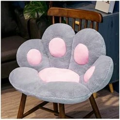 Comfy Chair Cushion Plush Cat Paw Cushion Lazy Sofa Seat Cushion Cozy Floor Cushion Seat Pillow Gift For Girl (70 * 60cm, White) -Wilton Shop 515fAFyFbL. AC 1
