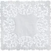 Doilies Specialty 8" White Square