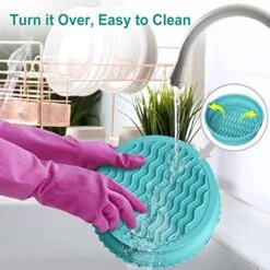 Silicone Air Fryer Liners, 2 Pack Foldable Air Fryer Pot Reusable 8.5" Food Safe Air Fryer Silicone Basket Easy Clean Air Fryer Accessories For 5Qt / Bigger Air Fryers (8.5 Inch, Pink+Green) 13 Silicone Air Fryer Liners, 2 Pack Foldable Air Fryer Pot Reusable 8.5" Food Safe Air Fryer Silicone Basket Easy Clean Air Fryer Accessories For 5Qt / Bigger Air Fryers (8.5 Inch, Pink+Green) -Wilton Shop 516Hzd38e1L