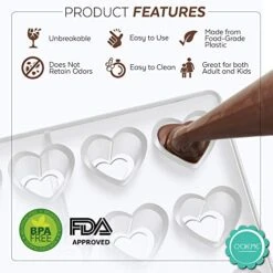 Reme Clear Polycarbonate Chocolate Mold (Heart) -Wilton Shop 516OxTMUloL
