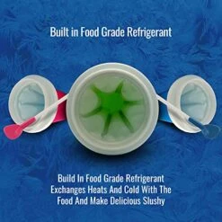 Slushy Cup Tik Tok - Double Layer Quick Frozen Magic Slushie Cup With Lid&Straw - Homemade Cool Stuff For Smoothies Drinks Shakes Juices And Soda - DIY Slushie Maker Cup For Friends&Family (Blue) -Wilton Shop 516WOsj1bbL