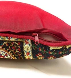 Rk Botanical Fleur Dining Table Tapestry Bundle - Set Of 8 Pieces Mughal Floral Ornate Colorful Black Cotton Linen Decor - 4 Placemats, 2 Table Runners, 2 Throw Pillow Covers (18197) 17 Rk Botanical Fleur Dining Table Tapestry Bundle - Set Of 8 Pieces Mughal Floral Ornate Colorful Black Cotton Linen Decor - 4 Placemats, 2 Table Runners, 2 Throw Pillow Covers (18197) -Wilton Shop 516Xtz8eTBL