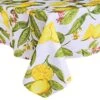 Lemon Zest Botanical Print Indoor/Outdoor Fabric Tablecloth - Yellow Lemon Vine Soil Resistant, Water Repellent Fabric Tablecloth, 60 Inch X 120 Inch Oblong/Rectangular 1 Lemon Zest Botanical Print Indoor/Outdoor Fabric Tablecloth - Yellow Lemon Vine Soil Resistant, Water Repellent Fabric Tablecloth, 60 Inch X 120 Inch Oblong/Rectangular -Wilton Shop 516blnw1LIL