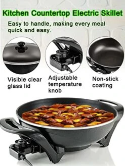 13 Inch Nonstick Electric Skillet - For Roast Fry Steam -Wilton Shop 516h5m8iDVL