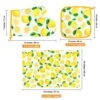 5 Pack Yellow Lemon Dish Towels Oven Mitts And Potholders Gloves-Oven Mitts Lemon Dish Cloths Linen Set For Home Cleaning Daily Kitchen -Wilton Shop 516mxoQ6PgL