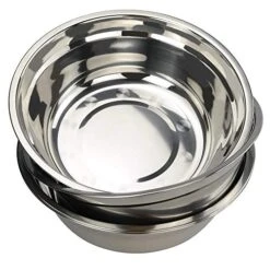 4-Pack Large Stainless Steel Mixing Bowls/Metal Prep Bowls, 10-Inch