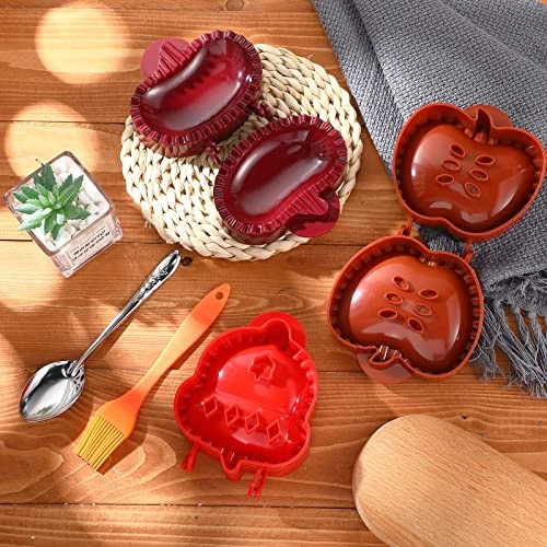 3 Pieces Hand Pie Molds Set Mini Pie Maker Pie Press With Spoon And Oil Brush Christmas Decorations Apple Acorn Pumpkin Dough Presser Fall Mini Pocket 3D Pocket Pie Presser Hand Pie Maker For Crust 5 3 Pieces Hand Pie Molds Set Mini Pie Maker Pie Press With Spoon And Oil Brush Christmas Decorations Apple Acorn Pumpkin Dough Presser Fall Mini Pocket 3D Pocket Pie Presser Hand Pie Maker For Crust - Image 3