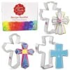 3-Pc Set Made In USA By Ann Clark, Holy Cross, Extra Large Cross, Fancy Cross