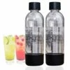 2 Pack 1L BPA-Free Soda Maker Bottle Carbonation Bottle Sparkling Water Maker Bottle