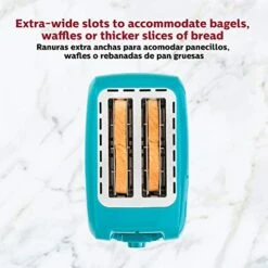 - 2-Slice Toaster With 7 Browning Control Settings, Teal/Stainless Steel - Great To Toast Bread, Bagels And Waffles 18 - 2-Slice Toaster With 7 Browning Control Settings, Teal/Stainless Steel - Great To Toast Bread, Bagels And Waffles -Wilton Shop 517OWYB5W5L