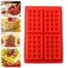 Silicon 4 Cavity Waffle Mould | Each Waffle 12 X 9 Cm (Red) 2 Silicon 4 Cavity Waffle Mould | Each Waffle 12 X 9 Cm (Red) -Wilton Shop 517ZSgauY4L