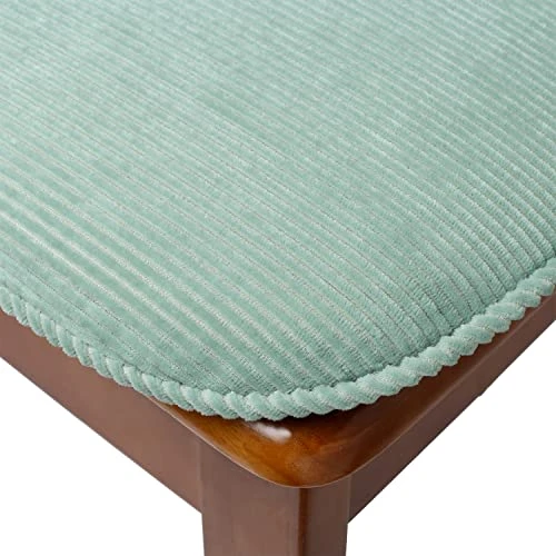 Chair Pad With Ties Non Slip Kitchen Dining Chair Cushion And Seat Cushion With Machine Washable Cover Durable Soft Mat Pads 17"x 16.5",1 Pack,Light Green 5 Chair Pad With Ties Non Slip Kitchen Dining Chair Cushion And Seat Cushion With Machine Washable Cover Durable Soft Mat Pads 17"x 16.5",1 Pack,Light Green - Image 3
