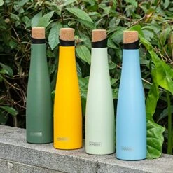 Koodee 25 Oz Wine Bottle Insulator Stainless Steel Vacuum Insulated Wine Chiller, Keeps Wine Cold For 24 Hours And Hot For 12 Hours (Light Green) -Wilton Shop 517mayOfIJL