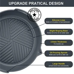 Air Fryer Silicone Pot, 8.66" Air Fryer Silicone Liners Food Safe Non Stick Air Fryer Basket Oven Accessories, Reusable Replacement Of Parchment Paper Liners Fits 5.3 QT Or Bigger Air Fryer 10 Air Fryer Silicone Pot, 8.66" Air Fryer Silicone Liners Food Safe Non Stick Air Fryer Basket Oven Accessories, Reusable Replacement Of Parchment Paper Liners Fits 5.3 QT Or Bigger Air Fryer -Wilton Shop 517tWUSYBgL