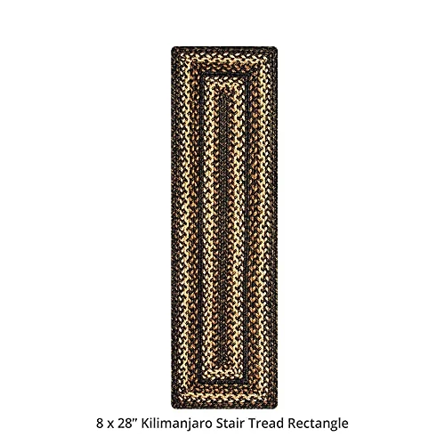 Kilimanjaro Premium Jute Braided Small Table Runner 8" X 28" (Set Of 2) Rectangular Black Reversible, Natural Jute Yarn Rustic, Country, Primitive, Farmhouse Style Kitchen Tabletop 6 Kilimanjaro Premium Jute Braided Small Table Runner 8" X 28" (Set Of 2) Rectangular Black Reversible, Natural Jute Yarn Rustic, Country, Primitive, Farmhouse Style Kitchen Tabletop - Image 4