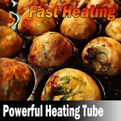 Takoyaki Maker Commercial Ebelskiver Pan 28 Holes Electric Grill Machine For Aebleskiver, Cake Pops, Pancake Balls, Donut Holes, 2000W, 220V -Wilton Shop 518LGI0NvNL