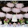 Tutu Table Skirt, Pink Tulle Tutu Table Skirt Decor, Birthday Event Wedding Party Decoration (Mini Pink Tutu Garland) -Wilton Shop 518MWITZaRL