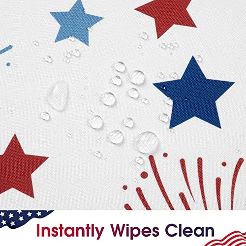 4th Of July Stars Tablecloth, Fourth Of July Patriotic Decoration, 60 X 120 Inch, Polyester Tablecloth, Patriotic Stars Table Cloth For Fourth Of July Decorations 6 4th Of July Stars Tablecloth, Fourth Of July Patriotic Decoration, 60 X 120 Inch, Polyester Tablecloth, Patriotic Stars Table Cloth For Fourth Of July Decorations - Image 4