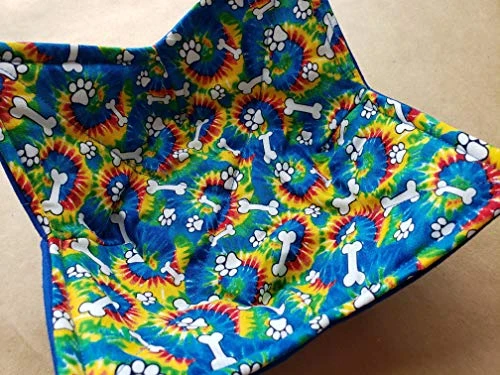 Tie Dye Dog Bone Paw Print Microwave Bowl Cozy Hippie Puppy Reversible Microwaveable Potholder Bowl Buddy BoHo Bohemian Puppy Kitchen Linens Handmade Housewarming Hostess Gifts Under 10 4 Tie Dye Dog Bone Paw Print Microwave Bowl Cozy Hippie Puppy Reversible Microwaveable Potholder Bowl Buddy BoHo Bohemian Puppy Kitchen Linens Handmade Housewarming Hostess Gifts Under 10 - Image 2