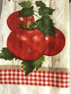 Ainstays Summer Red Tomatoes Towel Kitchen Set 2 Towels, 2 Pot Holders And 1 Oven Mitt