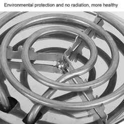 Single Tube Electric Stove, 1000W Stainless Steel Home Electric Stove Portable Electric Hob Single Burner With Adjustable Thermostat For Home Kitchen Caravan Cooking, US Plug 110V -Wilton Shop 519ddXozKxS 2