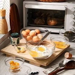 Glass Mixing Bowls Set(set Of 9),Nesting Bowls For Space Saving Storage,Great For Cooking,Baking,Prepping,Stackable Bowl Set 9 Glass Mixing Bowls Set(set Of 9),Nesting Bowls For Space Saving Storage,Great For Cooking,Baking,Prepping,Stackable Bowl Set -Wilton Shop 519gDZAQVXS