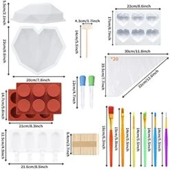 Heart Shaped Chocolate Mold Set Includes Chocolate Heart Mold,Round Cylinder Candy Mold,Cavities Heart Mold,Piping Bag,Wood Hammer,Chocolate Bomb Mold,Diamond Heart Mousse Cake Mold Tray 9 Heart Shaped Chocolate Mold Set Includes Chocolate Heart Mold,Round Cylinder Candy Mold,Cavities Heart Mold,Piping Bag,Wood Hammer,Chocolate Bomb Mold,Diamond Heart Mousse Cake Mold Tray -Wilton Shop 519j0ZnjjcS