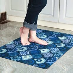 Cosilyt 1/10 Inch Ultra Thin Front Door Mat Rug Indoor Entrance Inside Non Slip, Large Waterproof Rubber Kitchen Rug And Interior Home Washable Door Mat, 24"×35", Baroque Grey 31 Cosilyt 1/10 Inch Ultra Thin Front Door Mat Rug Indoor Entrance Inside Non Slip, Large Waterproof Rubber Kitchen Rug And Interior Home Washable Door Mat, 24"×35", Baroque Grey -Wilton Shop 519oIRqiIPL. AC