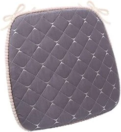 Chair Cushions For Dining Chair Gray Chair Pad With Ties Memory Foam Dining Chair Pad And Seat Cushion With Machine Washable Cover [17.3 X 16.6 Inches] -Wilton Shop 519vVAm75dL. AC