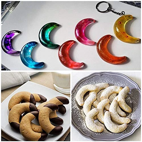 2 Pack Moon Ice Cube Tray Silicone Crescent Mold For Chocolate Candy Gummy Jello Jelly Resin Cake Mini Soap Wax Crayon Melt 4 2 Pack Moon Ice Cube Tray Silicone Crescent Mold For Chocolate Candy Gummy Jello Jelly Resin Cake Mini Soap Wax Crayon Melt - Image 2