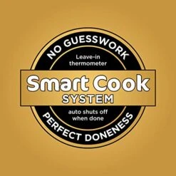 Ninja FG551 Foodi Smart XL 6-in-1 Indoor Grill With Air Fry, Roast, Bake, Broil & Dehydrate, Smart Thermometer, Black/Silver -Wilton Shop 519wSqSC4JL