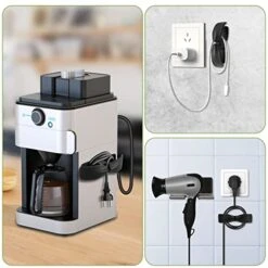 Upgraded Cord Organizer For Appliances, Fmelut 6PCS Kitchen Appliance Cord Wrappers, Cord Holder Stick On For House Appliances Cable Organizer For Air Fryer, Coffee Maker, Blender, Pressure Cooker -Wilton Shop 51A02eSVcoL