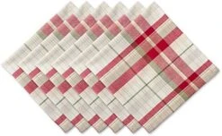 Orchard Plaid Collection Linen Tabletop Essentials, Tablecloth, 70" Round, Taupe/Red 19 Orchard Plaid Collection Linen Tabletop Essentials, Tablecloth, 70" Round, Taupe/Red -Wilton Shop 51AANfUEZIL. AC 1