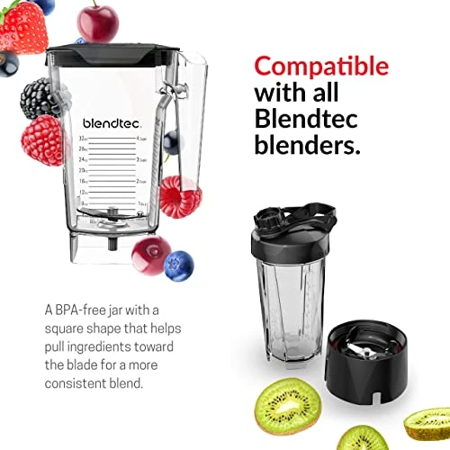 75 Oz FourSide Jar - Four-Sided Blender Jar Compatible With Most Blendtec Blenders - 32 Oz Blending Capacity - Clear 5 75 Oz FourSide Jar - Four-Sided Blender Jar Compatible With Most Blendtec Blenders - 32 Oz Blending Capacity - Clear - Image 3