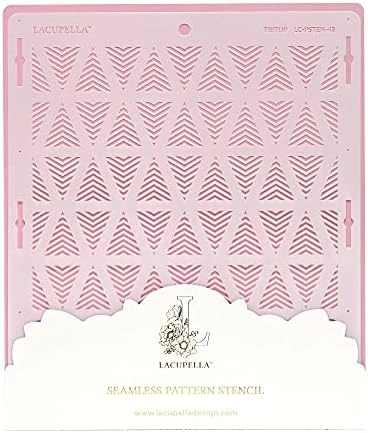 Acupella Cake Stencil - Seamless Delicate Pattern For Decorating Tall Double Barrel Cake To Use With Buttercream, Royal Icing, Ganache, Paint, Airbrush (Deidra) 14 Acupella Cake Stencil - Seamless Delicate Pattern For Decorating Tall Double Barrel Cake To Use With Buttercream, Royal Icing, Ganache, Paint, Airbrush (Deidra) - Image 12