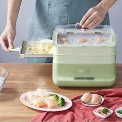 MJWDP Steamer Home Breakfast Machine Small Large Capacity Drawer Type Multifunctional Steamer -Wilton Shop 51AmtUawNrL