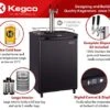 Kegco Kegerator, Dual Tap, Black -Wilton Shop 51AnN1PO5rL